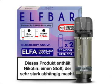 E Zigarette Elfbar Pods 2er Blueberry Snoow